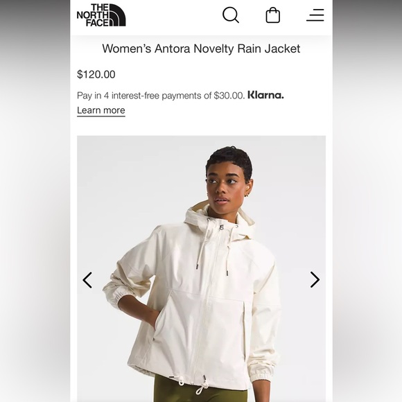 North Face Antora Rain Jacket [NWT] size XS - Picture 4 of 5